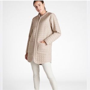 Athleta Grandview quilted PrimaLoft zip jacket.